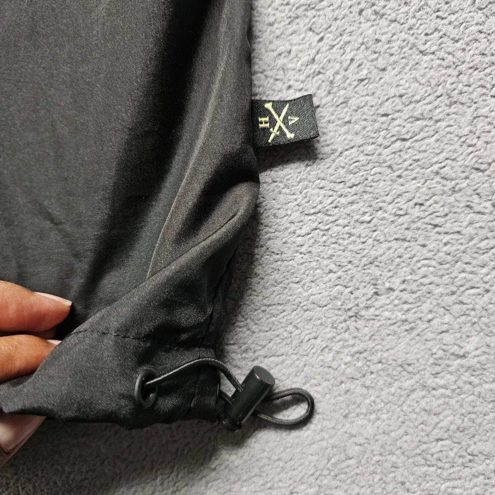 Star Wars TIE Fighter Anorak Windbreaker Jacket Grey Black Mens Large Pullover